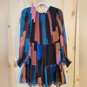 Willa Story Ellie Mini Dress Size Large Multi color